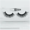 False Eyelashes Mink 11 Styles 1Pair Lot Real Siberian 3D FL Strip Eyelash Long Individual Lashes Extension Drop Delivery Health Bea Dhfro