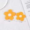 Knitting Flower Embroidery Patches Sewing Notions Hand Crochet Candy Flowers Sew on Patch Applique DIY Clothes Hat Headbands