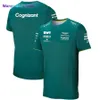 Wangcai01 Erkek Tişörtleri 2022 Aston Martin F1 T-Shirt Erkekler Kadınlar F1 Takım Tasarım Tasarım Mürettebat Boyun Spor Gömlek. Yüksek kaliteli kıyafet 0306H23