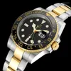 Armbandsur U1001 Mekaniska automatiska män Titta på Gold Relogio Masculino Ceramic Bezel Sport Mens Watches Top armbandsur