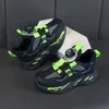 2023 Moda Hotsale Çocuk Ayakkabıları Pembe Gri Kırmızı Siyah Yeşil Bahar Dönen Düğme Nefes Alabilir Mesh Sıradan Ayakkabı Spor Ayakkabıları Renkler21