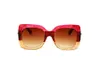 Lunettes de soleil pour femmes style d'été bouclier surdimensionné Anti-ultraviolet rétro plaque carré plein cadre mode lunettes boîte aléatoire