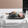 Ensembles de vaisselle assiette de petit déjeuner japonais créatif une personne bol en céramique poignée de ménage Dessert ensemble de vaisselle occidentale