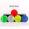 Other Home Garden 60Mm Round Plastic Tobacco Smoking Herb Grinders 3 Layer Grinder Cigarette Colorf Crusher Fit Dry Color Random S Dh5Wd