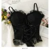 Women's Tanks Camis Lace Corset Woman Spaghetti Strap Tank Tops Femme Crop Top Camis for Women Korean Fashion Tanks Drop 230306