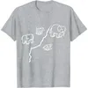 Мужские футболки T 2023 футболка слона рубашка