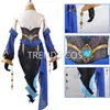 Anime Costumes Game Genshin Impact Layla Sumeru Cryo Cosplay Comes Layla Full Set Headwear Dress Stockings Wig for Anime Cosplay Comic Cn Z0301