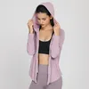 Chemises actives femmes Sport à capuche lâche course veste été mince résistant au soleil Yoga manteau femme à manches longues exercice Gym Fitness haut