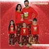 Familie matching outfits kerstpyjama's slaapkleding familia look pak voor ouderchild pyjama sets drop levering baby kinderen moederschap c dhv9y