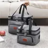Lunch Bags Insulated Lunch Bag For Women Large Capacity Thermal Picnic Box With Shoulder Strap Water Resistant Zipper Meal Prep Cooler Pack 230303