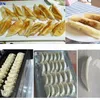 Yarı Otomatik Kızarmış Hambraj Makinesi Japon Potstickers Buharda Gyoza Maker yapmak