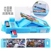 Blyertskolor Creative Multifunction Pencil Box Case School Pencil Case School Stationery Pen Holder Pink Blue For Boysgirls J230306