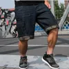 Men's Jeans Mens Loose Baggy Denim Short Men Streetwear Hip Hop Long 3/4 Capri Cargo Shorts