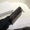Moda damska krótkie portfele czarny projektant nadruk liter luksusowy nowy portfel kobieta portmonetka torba na karty Mini skórzana torebka na karty Hasp