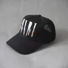 Luksusowe męskie czapki designer baseballowy styl retro litery haftowe