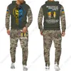 Herrspårsfall Mr.Wonder ukrainsk kamouflage Militärstil tryckt 3D -träningsdräkter Men Spring Hoodie Sours Sportswear Male Zip Streetwear 230306