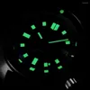 Wristwatches Tuna 6105 Diver Watch Men NH35 Automatic Mechanical Sports 46mm Black Stainless Steel Luminous Clocks Homage SKX007