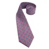 Bow Ties Hi-Tie Red Men's Tie Houndstooth Plaid Solid Luxury Silk Necktie Formal Dress Ties Navy Wedding Business for Men Gifts for Men 230306