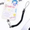 Mobiltelefonband charms mobil anti-stöld lanyard kort set universal fjäder sling rep anti förlorad stretchbar justerbar nackbandhållare