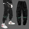 Men's Pants MultiPockets Cargo Pants Mens Joggers Pants Ins Fashion Hip Hop dent Boys Hot Brand Loose Korean Streetwear Casual Pants Z0306