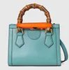 Luxury Designer Väskor Högkvalitativ PU -läder Diana Ladies Shoulder Bag Messenger Bagss Bamboo Hantera Kvinnor Handväskor Mini Tygväskor Plånböcker