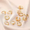 95% OFF 2023 New Luxury High Quality Fashion Jewelry for Star's same style double gold female heart shape simple high sense open ring bracelet