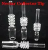 10mm 14mm 18mm Quartz Collector Tips Thick Drop Quartz Tester Straw Tube Tip for Mini NC Kits Smoking