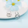 Boucles d'oreilles créoles Huggie en argent 925, bijoux de famille toujours entourés pour femmes, cadeau Sterling Original, article cerceau