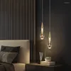 Lampes suspendues Moderne Cristal LED Lumières Ligthing Pour Salon Lampe Loft Café Maison Intérieur Décor Villa Chambre Suspendue