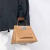 Ручная ручная оригами Bag Street Trend Fashion Style Splicing маленький однорубежный кросс-тел 0327