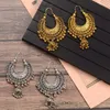 Brincos de berros 2023 Sinos pequenos da moda Jhumka Tassel Drop para mulheres Bohemia Etnic Hollow Breating Kolczyki