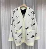 new balencigs mens letter hoodies italy winter brand Paris loose 23 medium long wool cardigan leisure V-neck single breasted coat sweater Y0QY