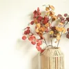 装飾的な花10pcs/lotホームデコレーションラウンド葉別の花の枝の結婚式の背景装飾ローズブーケグリーン