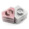 Ciglia finte 1 paio di ciglia spesse naturali Colorf Diamond Eye Lash Packaging Box Tapered Crisscross Winged Makeup All'ingrosso Ind Dhlev