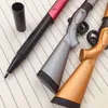 Gelpennor 1st Creative Pen 038mm svart bläck Canetas Office Student Gift Writing Pennor Toy Gun Shape Gel Pen Stationy Papelaria J230306