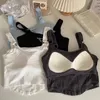 Canotte da donna Camis ITOOLIN Canotte da donna ricamate con lettere con reggiseno imbottito Canotte casual Y2K Canotte per donna Canotta con cintura in ferro Canotte 230307