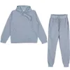 Mäns byxor 2020 Nya herremedlemmar Casual Wear kostym Sportkläder kostym Fast färg Pullover Pants Suit Autumn and Winter Fashion Suit Z0306