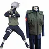 Anime kostuums Japanse anime cosplay komt hatake kakashi groen vest waistcoat kleding mannen vrouwen Halloween feestjackt tops z0301