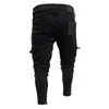 Pantalon pour hommes Fashion Slim Fit Urban Rerging Legrs Black Black Denim Casual Crayer Jogger Cargo S3XL 230307