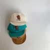 Ball Caps Fashion Korean Kawaii Bear Baby Visors Spring Summer Sun Hats For Boys Girls Kids Accessories