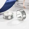 20% OFF 2023 New Luxury High Quality Fashion Jewelry for Sterling Silver hemp rope double carving pattern couple trend hip hop ring