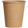 Kraft Paper Cups Disposable Paper Cups with Lid Coffee Milk Cup Papers Cup Drinking Party Supplies