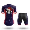 Skull Women Summer Cycling Jersey Set Set z krótkim rękawem rowerowe rowerowe ubrania rowerowe