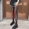 Silk Strumpor Sexig spets underkläder Sexig spets kvinnliga tights strumpor japansk stil lolita kawaii lår höga strumpbyxor ihåliga fisknät