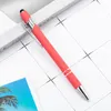 Capacitive Pouch Screen Ballpoint Pen Laser Gravering Logo Present Press Metal Ballpoint Pen