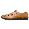 Sandals Uomo Men Romanas Sandal Transpirables Leather Fashion Cuero Heren Sandali Outdoor Rubber Sandals-men Sandale Sandalia Summer De