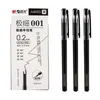 Gelpennor 4 PCSLOT 02mm Fine Gel Penns White Black Finance Needle Penns för att skriva kontorsskolatillförsel 02 Thin Line Pen Stationery J230306