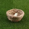 Other Bird Supplies 5Pcs Natural Woven Grass Hut Nest Small Animal Craft Straw Bed House Cage Accessories For Parakeets Birds 11cm / 4"