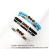 Bracelets de charme Bracelet Men 2023 Moda Simples 4/6mm preto de pedra lisa para jóias presente Pulsera Hombre