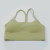 Lu Yoga Flow Y Sport Bra Women Energy Workout Best Crops Tops通気性パッド付きジム